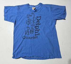 Vintage 70s Russell Athletic The Delphi Quartet String Ensemble T-Shirt Size S